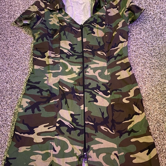 Camouflage Zip-Up Dress costume - Picture 1 of 3
